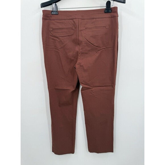 Chico's Bridgett Pull On Ankle Pants 2P 12P Rust Orange Comfort Business Casual - Picture 3 of 8